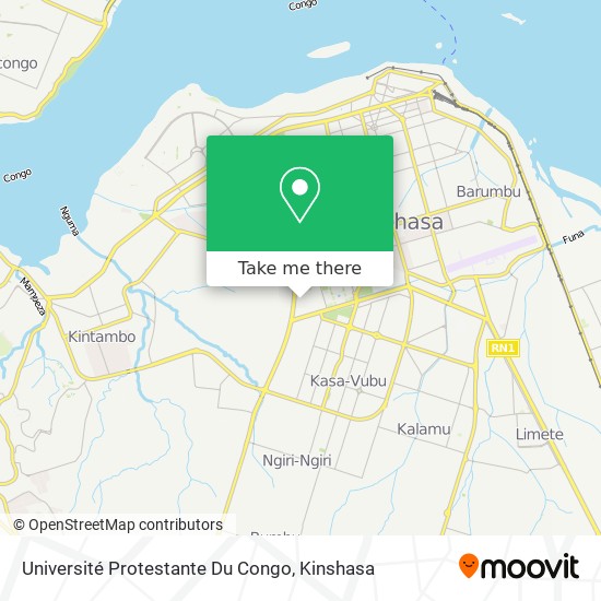 Université Protestante Du Congo map