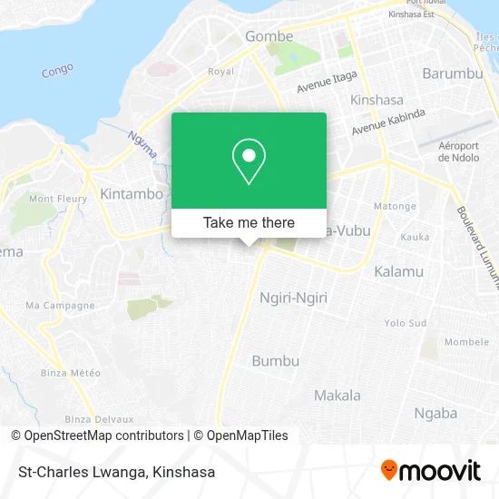 St-Charles Lwanga map