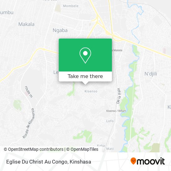 Eglise Du Christ Au Congo map