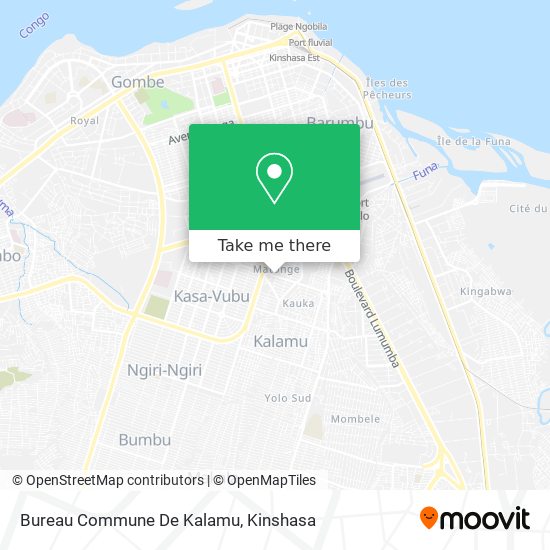 Bureau Commune De Kalamu map