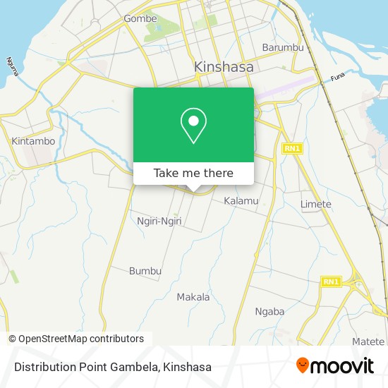 Distribution Point Gambela map