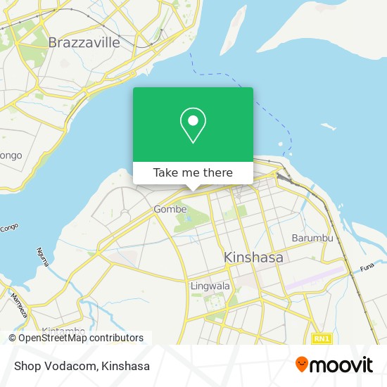 Shop Vodacom map