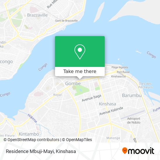 Residence Mbuji-Mayi map