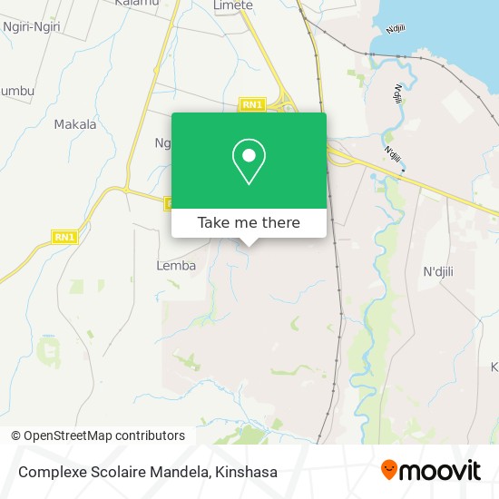 Complexe Scolaire Mandela map