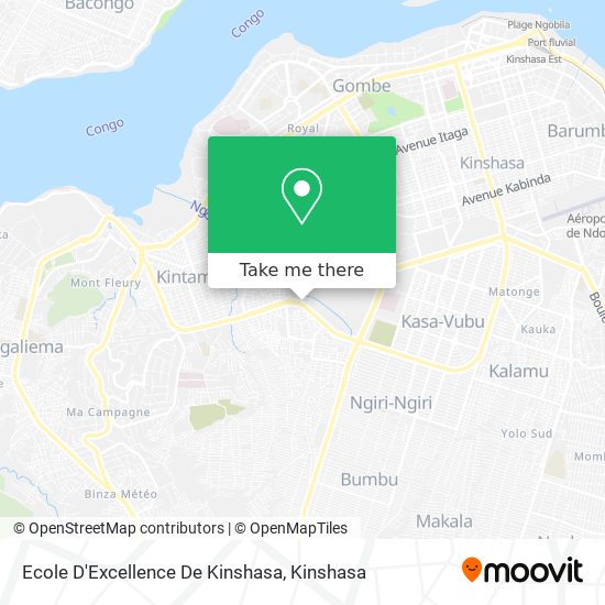 Ecole D'Excellence De Kinshasa map