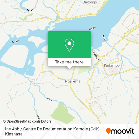 Ine Asbl/ Centre De Documentation Kamole (Cdk) map