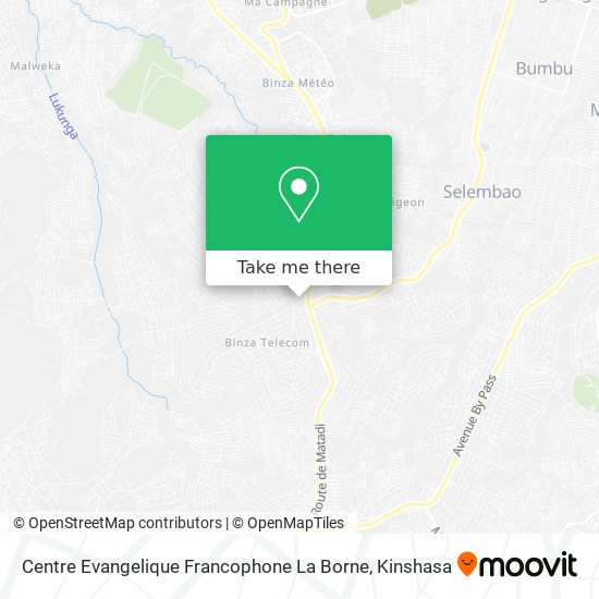 Centre Evangelique Francophone La Borne map