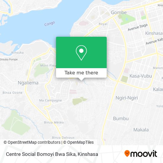 Centre Social Bomoyi Bwa Sika map