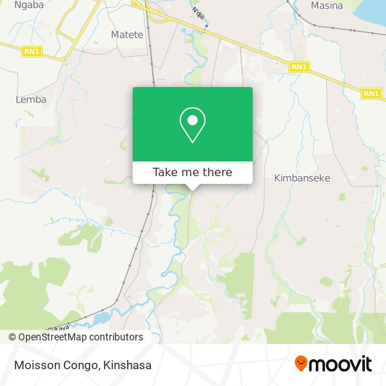 Moisson Congo map