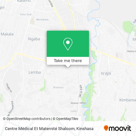 Centre Médical Et Maternité Shaloom map