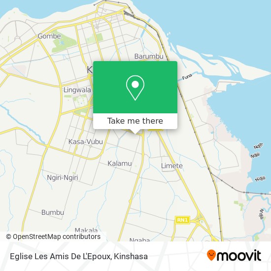 Eglise Les Amis De L'Epoux map