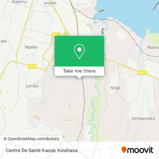 Centre De Santé Kaoze map
