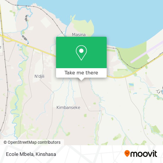 Ecole Mbela map