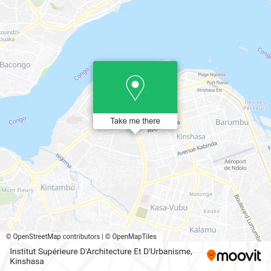 Institut Supérieure D'Architecture Et D'Urbanisme map