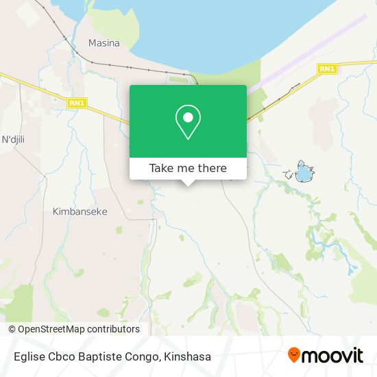 Eglise Cbco Baptiste Congo map
