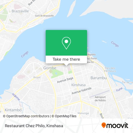 Restaurant Chez Philo map