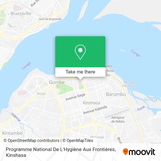 Programme National De L'Hygiène Aux Frontières map