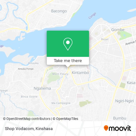 Shop Vodacom map