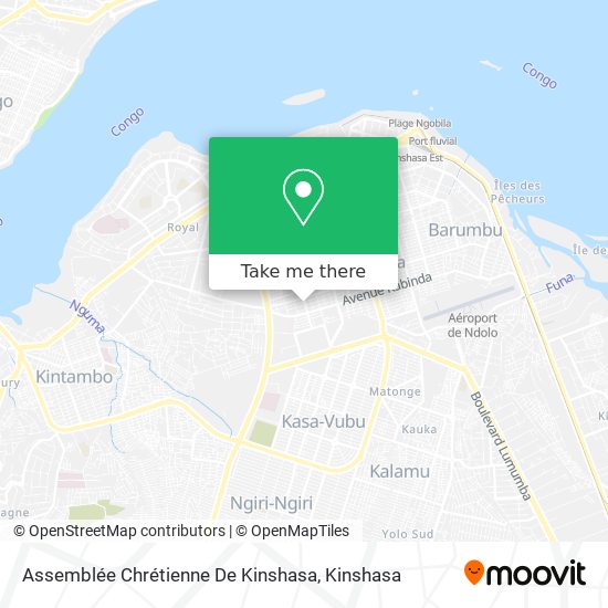 Assemblée Chrétienne De Kinshasa map