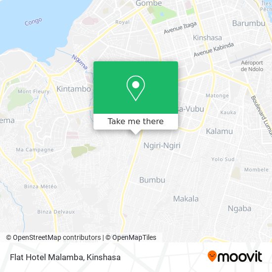 Flat Hotel Malamba map