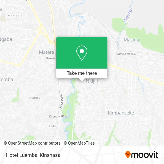 Hotel Luemba map