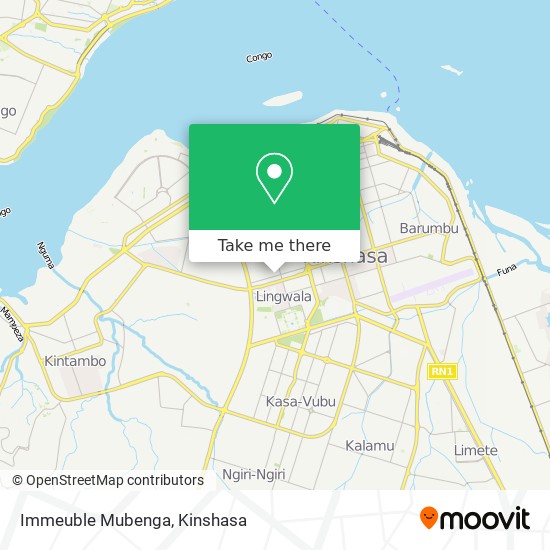 Immeuble Mubenga map