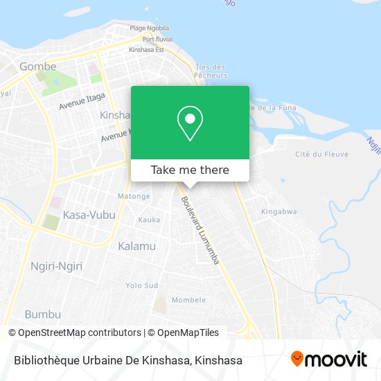 Bibliothèque Urbaine De Kinshasa map