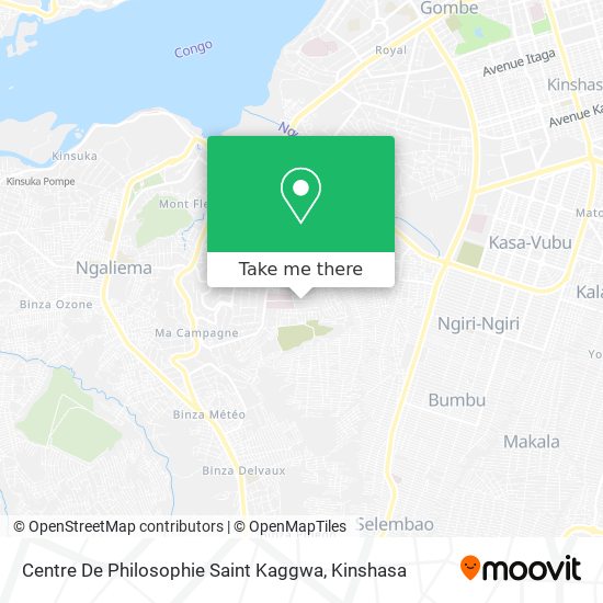 Centre De Philosophie Saint Kaggwa map