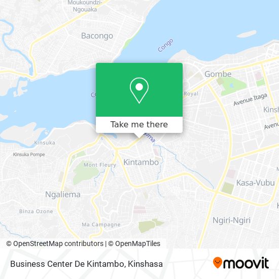 Business Center De Kintambo map