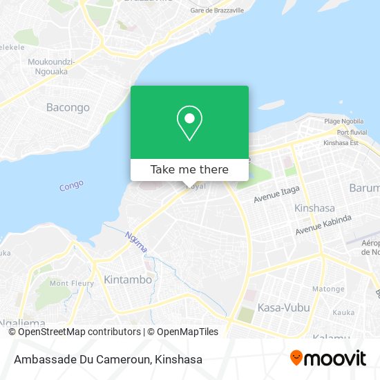Ambassade Du Cameroun map