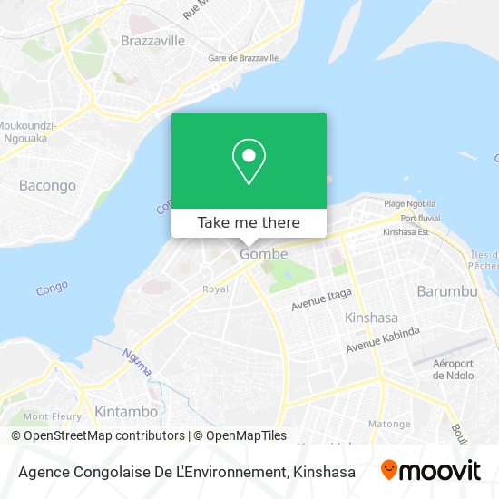 Agence Congolaise De L'Environnement map