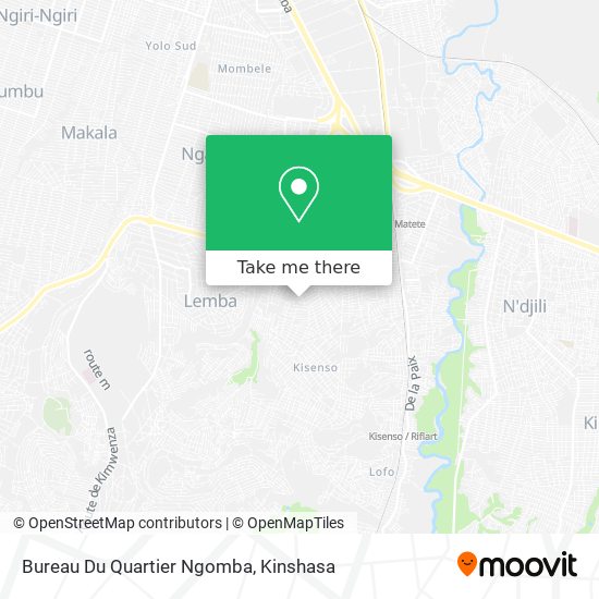 Bureau Du Quartier Ngomba map