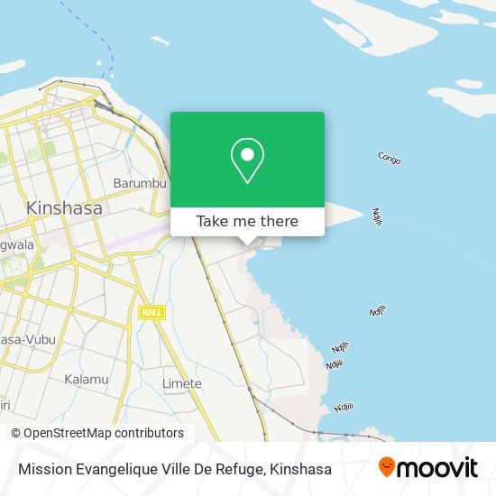 Mission Evangelique Ville De Refuge map