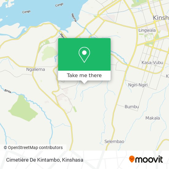 Cimetière De Kintambo map