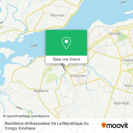 Residence Ambassadeur De La République Du Congo map