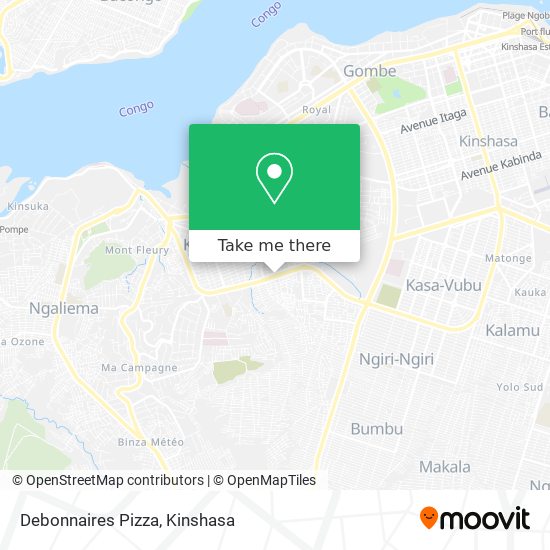 Debonnaires Pizza map