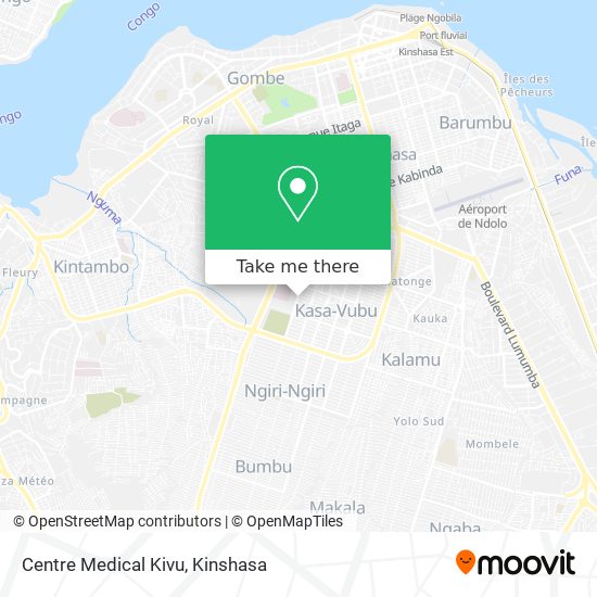 Centre Medical Kivu map