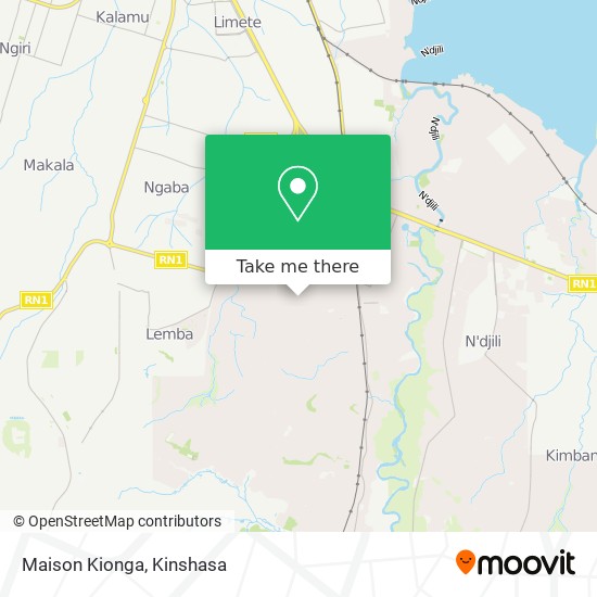 Maison Kionga map