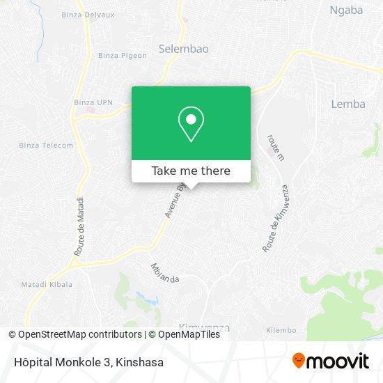 Hôpital Monkole 3 map