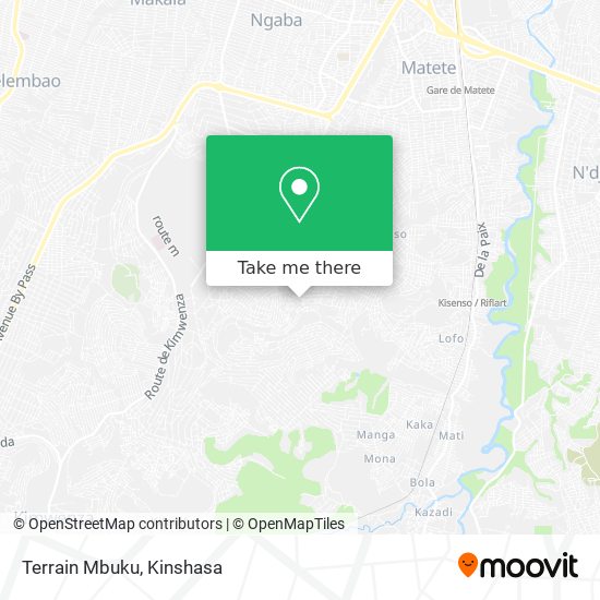 Terrain Mbuku map