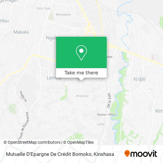 Mutuelle D'Epargne De Crédit Bomoko map