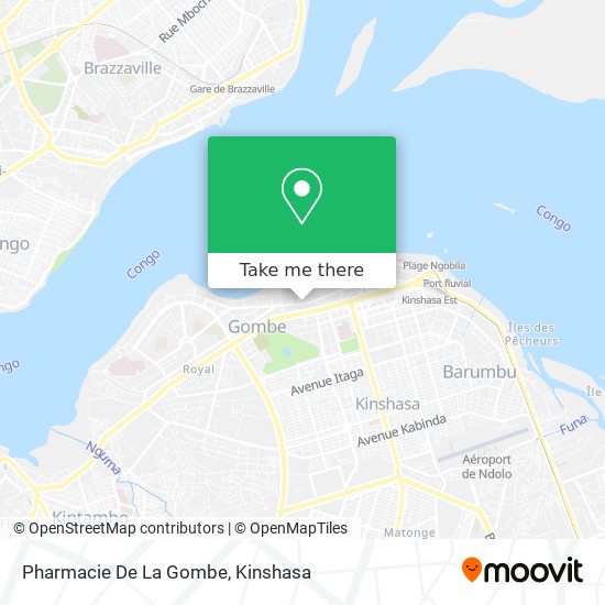 Pharmacie De La Gombe map