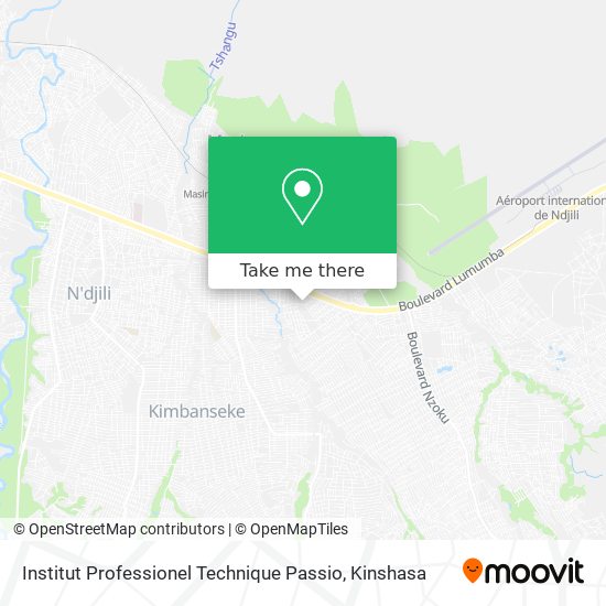 Institut Professionel Technique Passio map