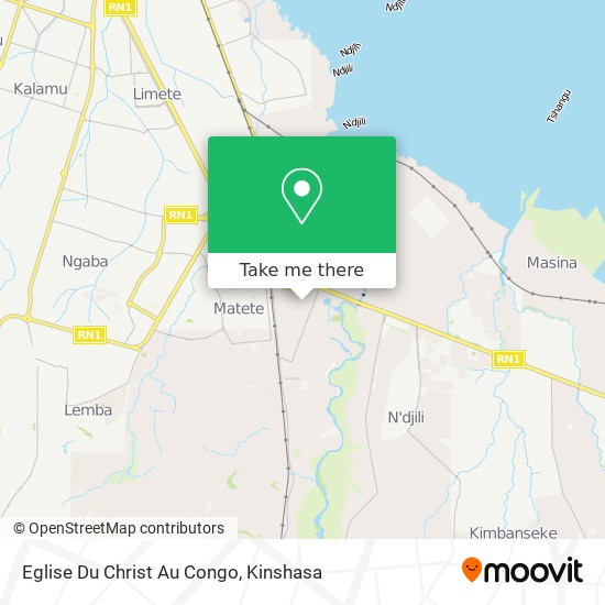 Eglise Du Christ Au Congo map