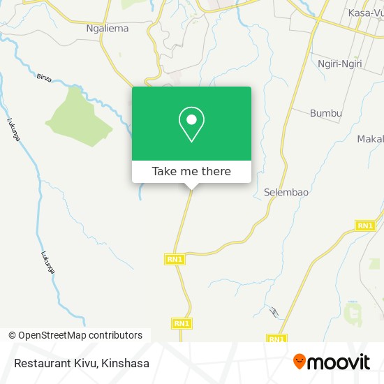Restaurant Kivu map