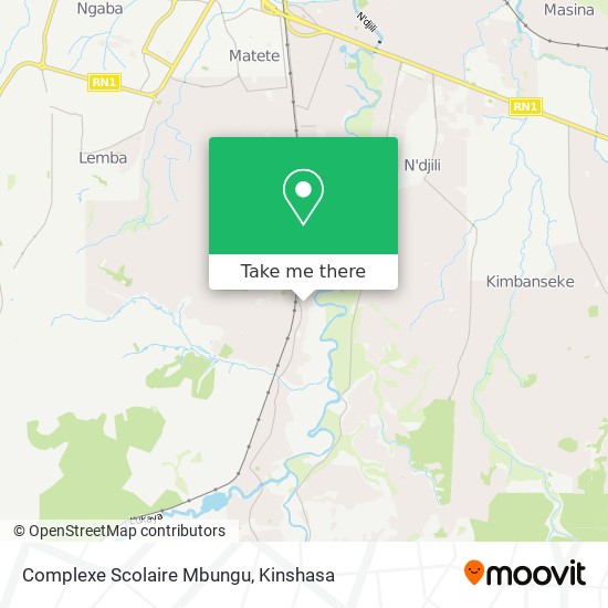 Complexe Scolaire Mbungu map