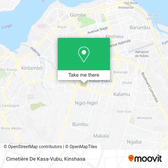 Cimetière De Kasa-Vubu map