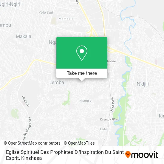 Eglise Spirituel Des Prophètes D 'Inspiration Du Saint Esprit map