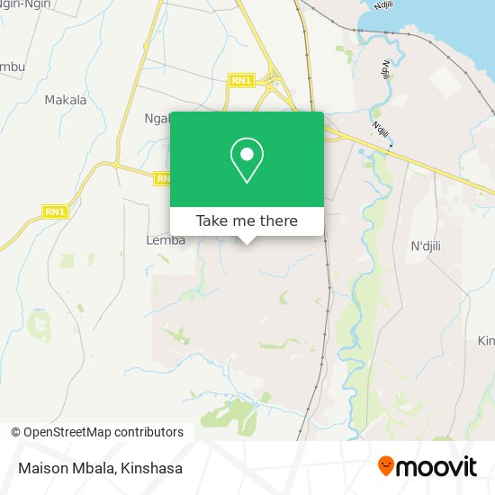 Maison Mbala map