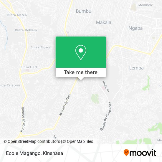 Ecole Magango map